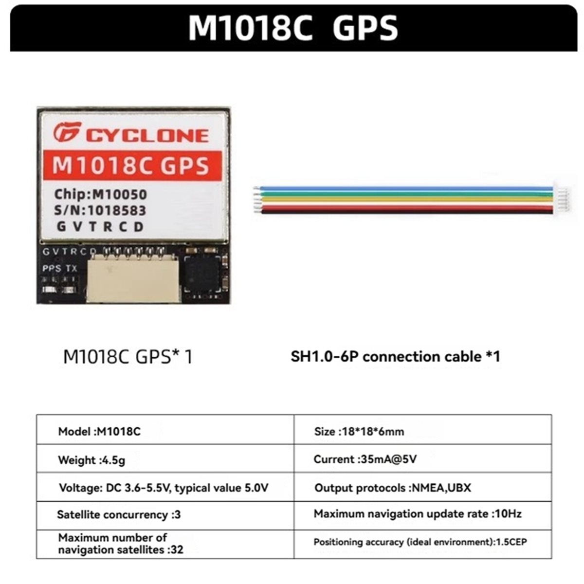 Drone Compass - Módulo GPS Integrado AAAE M1018C M10